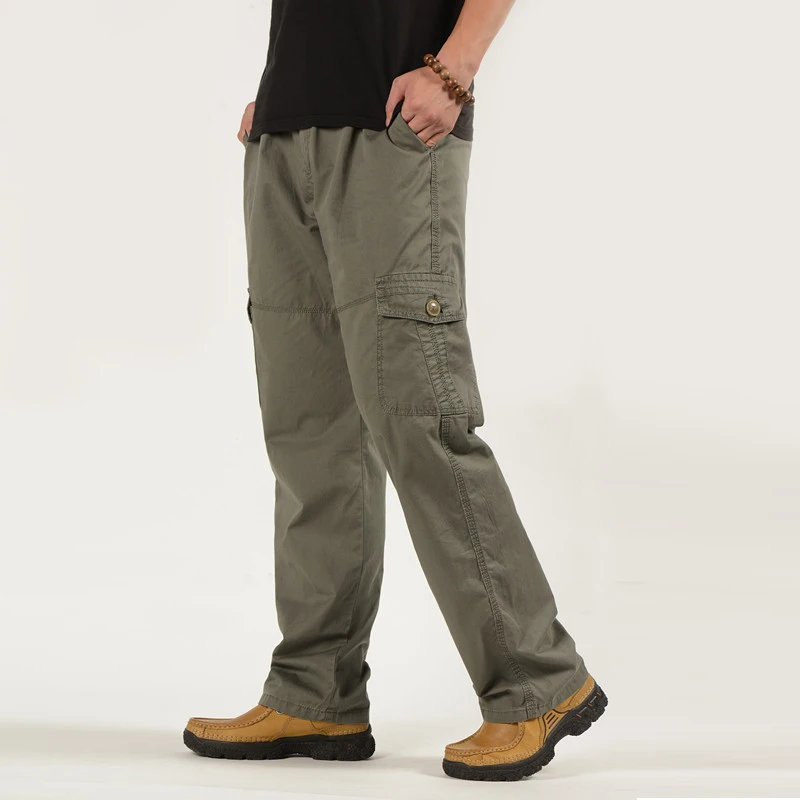 Men Pants Large size Big 6XL Plus Men's Cargo Pants Trousers For Men Sports Military Style Trousers Jogger Male