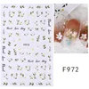 3d Nail Art Stickers Spring Summer White Daisy Florals Flowers Leaves Fruits Decals For Nails Decoration Manicure Salon Beauty 5