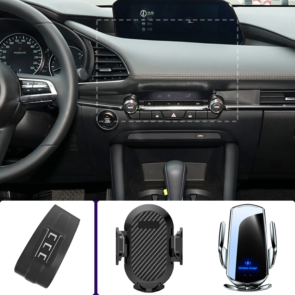thumbnail image 2 of MaserWeller Car Phone Holder For 2024 KIA EV9 Accessories 12 3 Inch Screen Fixed Clip 360 Rotation Phone Mount Compatible With Magsafe Cell Phone Holder Does Not Affect Air Vent 2 of 13