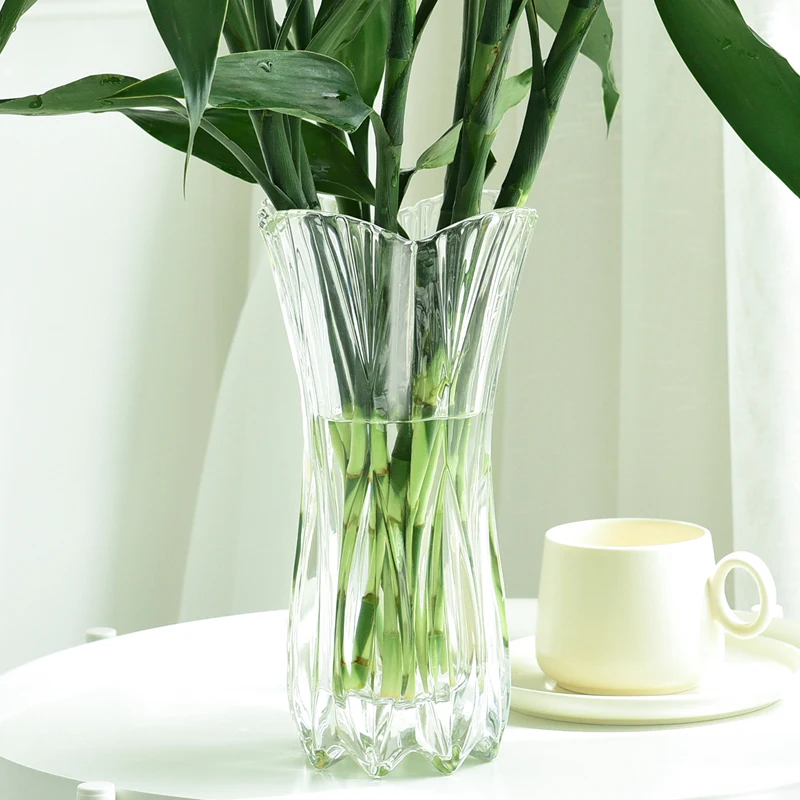 

Hydroponic Vase Nordic Minimalist Interior Desk Living Room Modern Glass Grand Flower Vases Table Floreros Plants Decoration