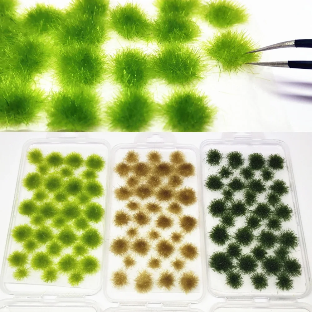 

Simulation Miniature 5MM Static Grass Tuft Model Self Adhesive Artificial Plant For Diy Sand Table Scene Materials Diorama Kits