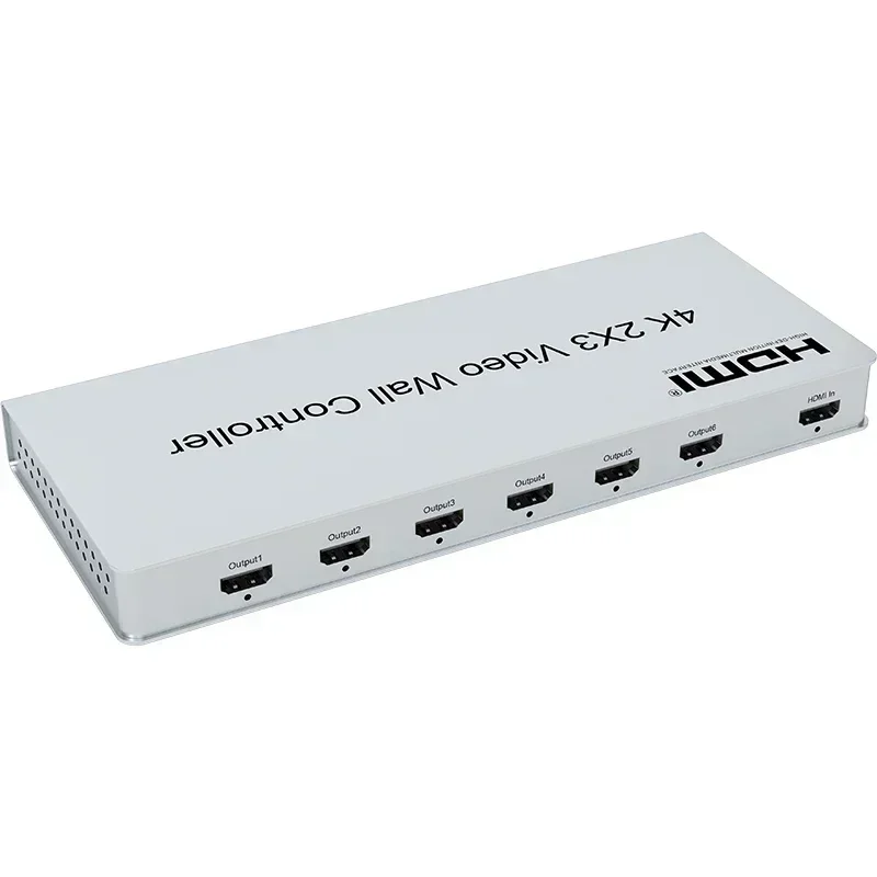 HD 4K 2x3 HDMI 비디오 월 컨트롤러 2x2 2x1 1x2 3x2 2 4 6 스크린 TV 월 스티칭 프로세서 멀티 스크린 비디오 스플라이서 박스 신제품