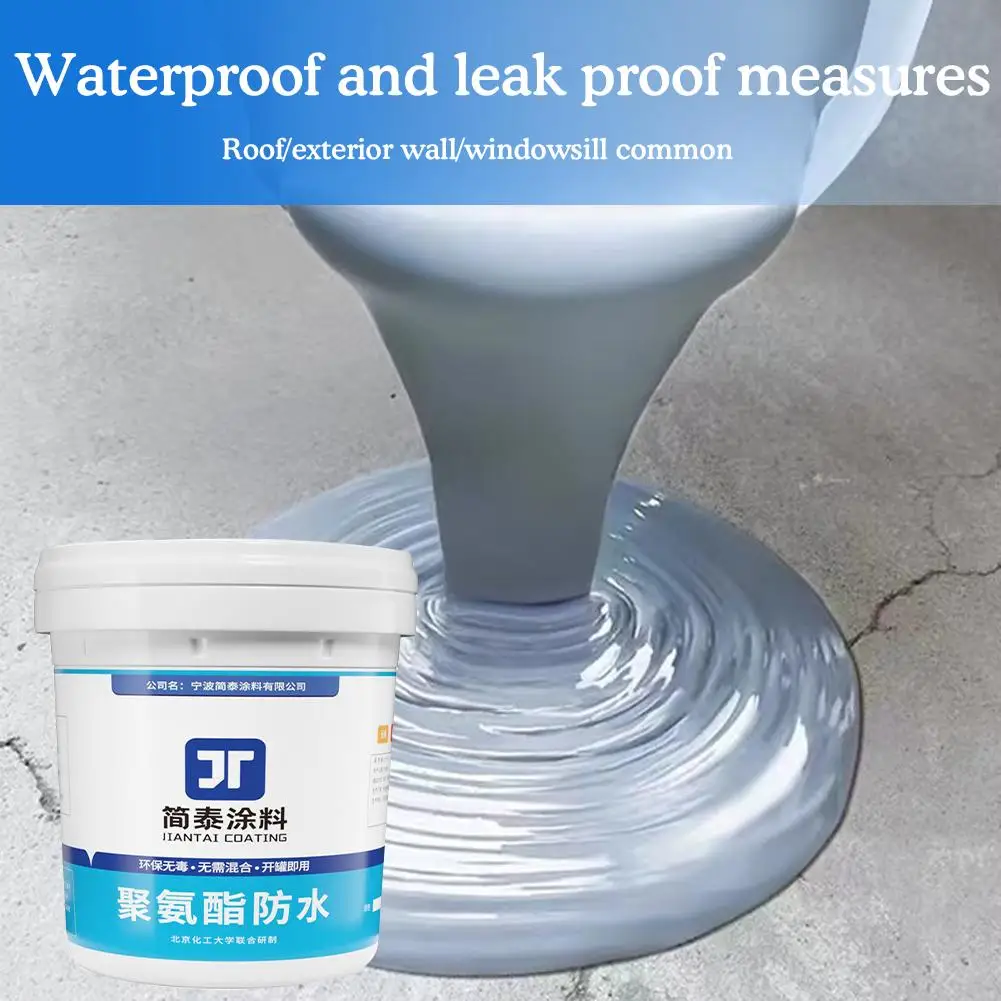 

Innovative Sealer Paste Polyurethane Waterproof Coating For Home House Bathroom Roof Sealant With Brush B4X7