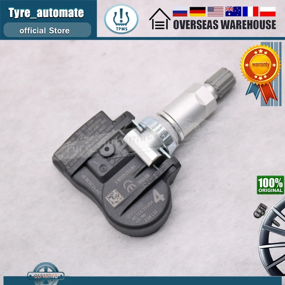 TPMS  Ÿ̾ з , ֻ ޻ ĳī II TIIDA TEANA X-Ʈ α 407003VU0A, 433MHz, 40700-3VU0A