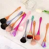 Rose Gold Powder Blush Brush Professional Make Up Brush Large Cosmetic Face Cont Cosmetic Face Cont brocha colorete Make Up Tool 6