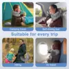 Stuffable Travel Pillow for Extra Luggage Velvet Travel Neck Pillow with Adjustable Neck Multifunctional Sleeping Rest Cushion 3