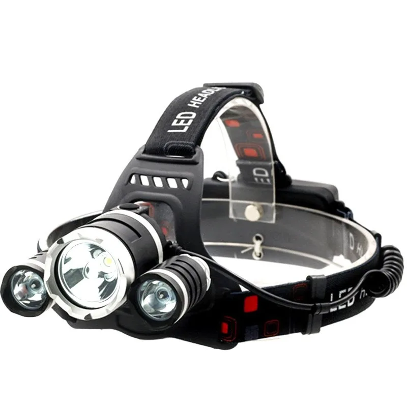 Triple-Beam Ultra-Bright LED Headlamp: Fixed-Focus, Long-Range Illumination