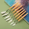 7pcs/Set Oil Painting Scraper Palette Knife Watercolors Fine Acrylic Gouache Paint Spatula Pick Color Mixing Tools Art Supplies 2