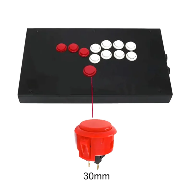 C9-10개 아케이드 버튼 게임 매니아를 위한 30mm 반응형 아케이드 버튼
