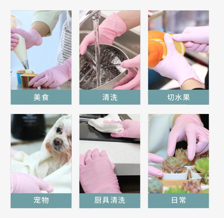 12 Inches Disposable Nitrile Gloves Latex-Free 12" Long Extended cuff Dishwash Cleaning Food Grade Cooking gloves 30/50pcs disposable gloves nitrile gloves dishwashing gloves cleaning gloves