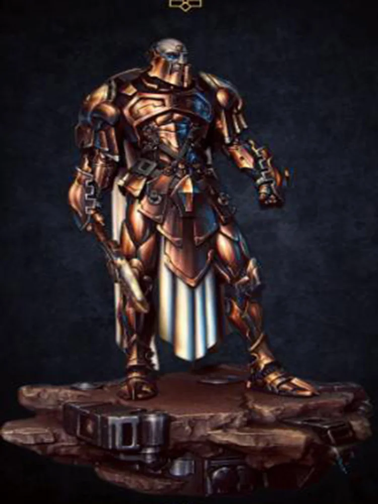 Neuer unmontierter 1/24 75mm Ancient Man Warrior Stand mit Sockel, unbemaltes Resin-Figurenmodellbausatz