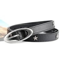 Vintage Belt Moon Star Punk Crescent Decoration Couple Y2k Buckle Metal Gothic Men Women Pu Leather Waistband Jeans Pants Belts 5