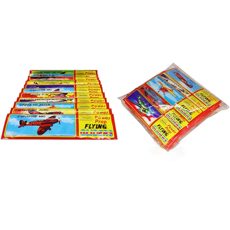 12/24Pcs Foam Airplane Glider Hand Thrown Flying Toy Plane for Kids Adults Outdoor Sports Toys Birthday Party Gift Easy Assemble