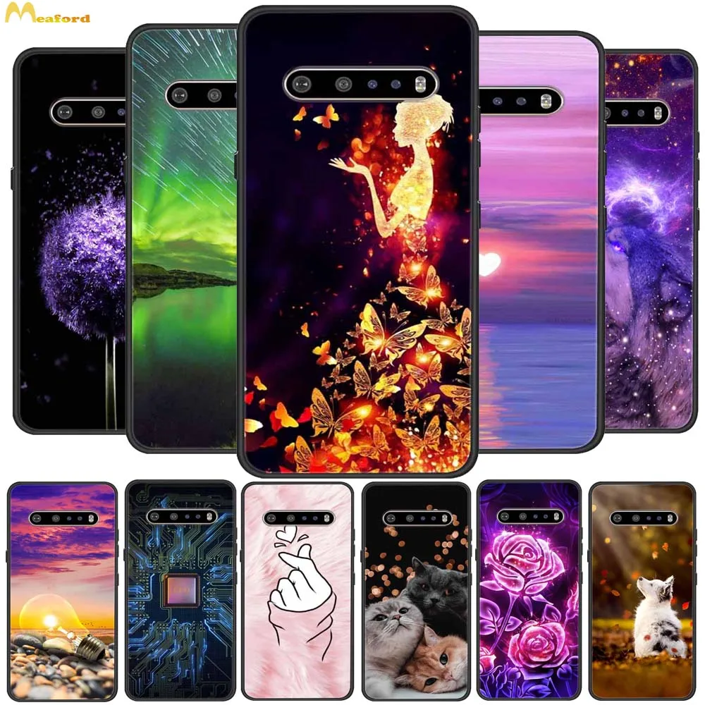 Custodie Per Telefoni Per Lg V60 Thinq 5G Custodia Morbida E Carina In Silicone Per Lg K50S V40 V50 Custodia Thinq Paraurti In Tpu Nero V 50 Back Fund