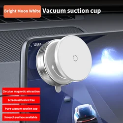 Magnetic Car Mount Phone Holder with 360° Rotation and Super Strong Suction (White)