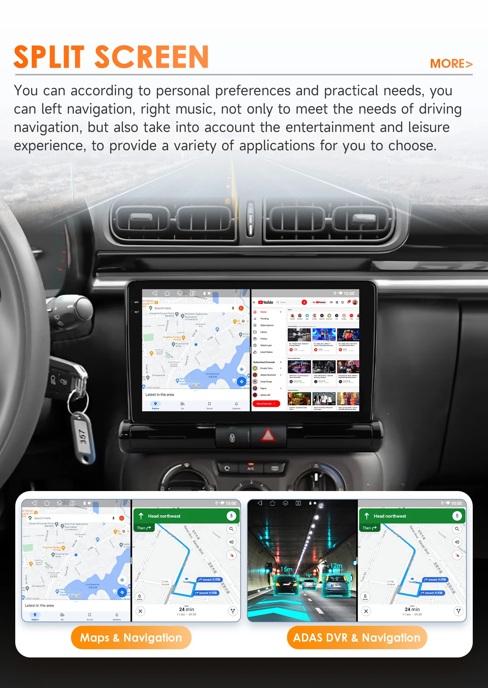 Autoradio für Citroen C4 Aircross C3 Aircross 2017–2023, Carplay Android Auto 4G DSP Autoradio GPS Stereo RDS von Snapdragon 6115 – Detail 38