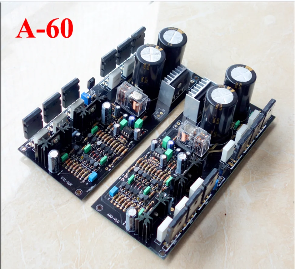 

Double Sided Gold Plated PCB A60 Current Feedback 3 Parallel Tube Power Amplifier Board Kit