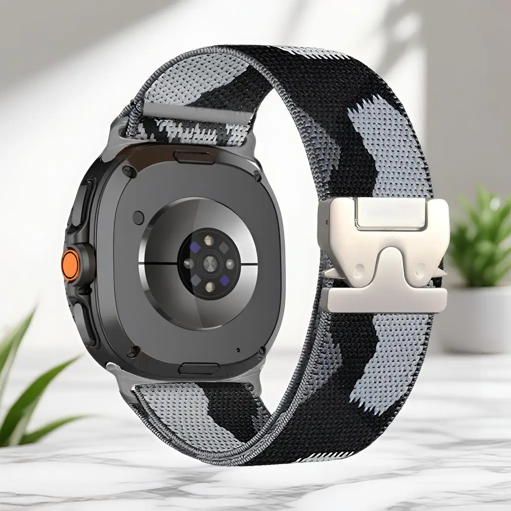 Braided Elastic Sport Bracelet for Smartwatch - Versatile Adjustable Band