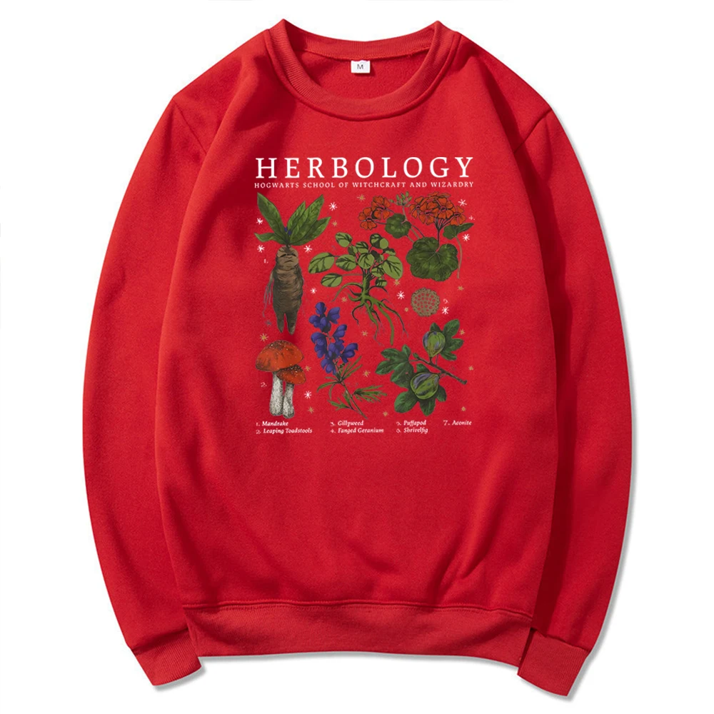 Herbology Plants Sweatshirt Magic Wizard Witchcraft School Hoodie Plants Botanical Herbology