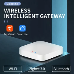 Tuya ZigBee 3.0 Smart Gateway Hub Smart Home Ethernet Bridge Wireless APP Control Works with Alexa Google Home