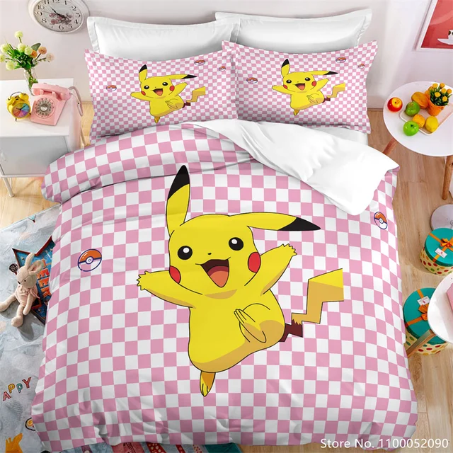 Pikachu And Evee Pokemon Bedding Set atelieryuwa.ciao.jp