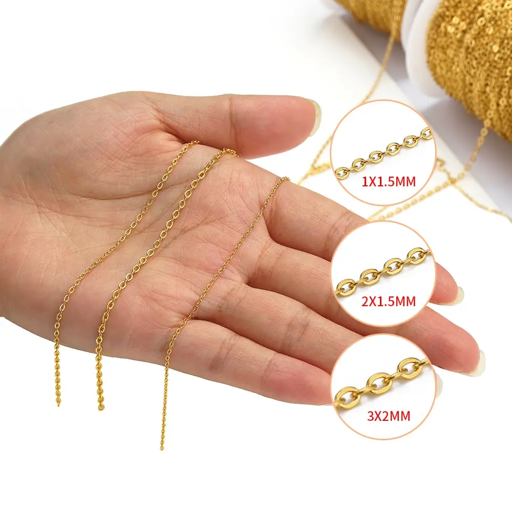 Chaînes Acier Inoxydable UNICRAFTALE Lot De 12 50cm - 2 Couleurs Or/Argent | Fermoir Griffe De Homard | Pour Création Bijoux Teinture Textile Noir