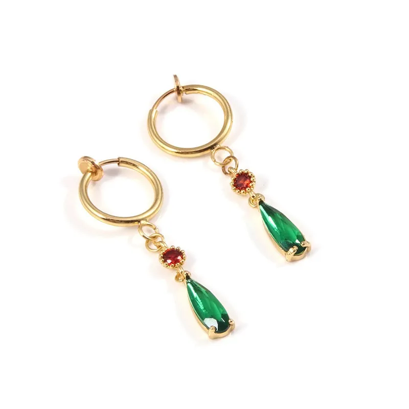 Howls Moving Castle Howl Necklace Earrings Green Jade Tear Drop Jewelry Set jewelry sets jewelry set
