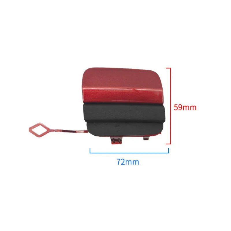 Premium White Rear Bumper Tow Hook Cover Cap