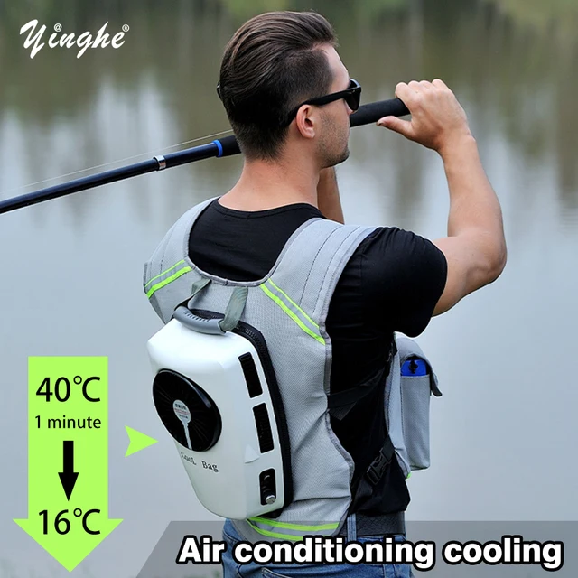 Summer Air-Conditioning Vest Women's Men's Vest Camping Rechargeable Air Conditioning Clothes Cooling Vest For Climbing Fishing 2