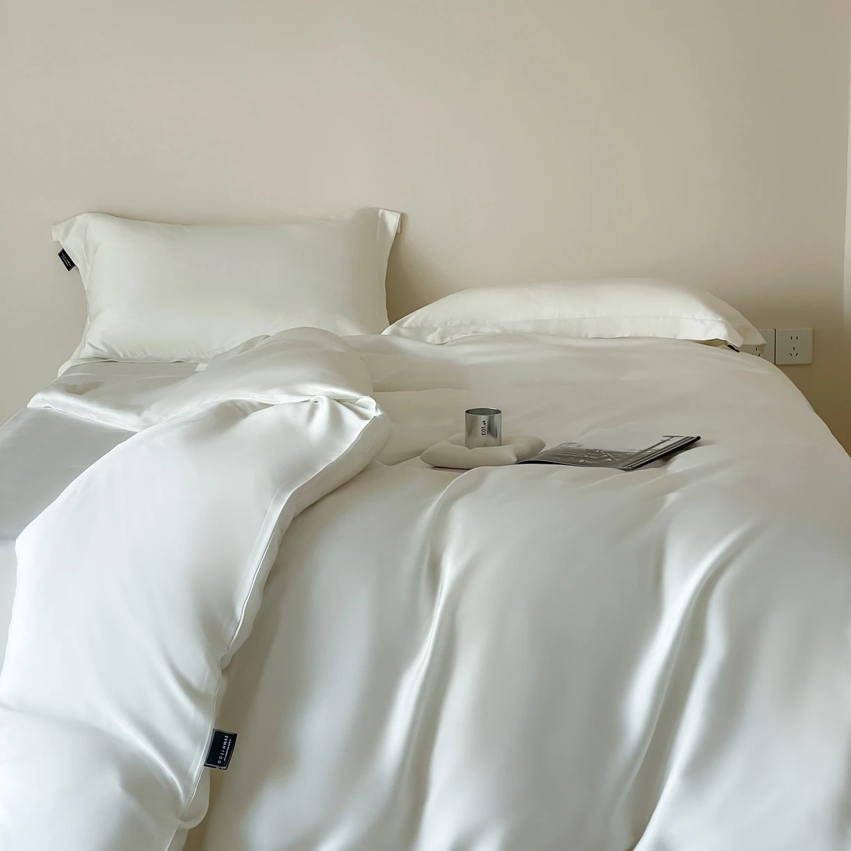 طقم أغطية سرير حرير ليوسيل فاخر