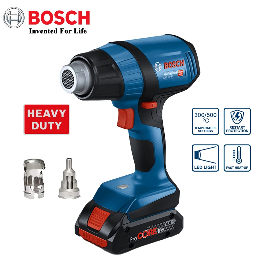 BoschRechargeableCordlessHeatGunHeavyDutyLithiumElectricHot