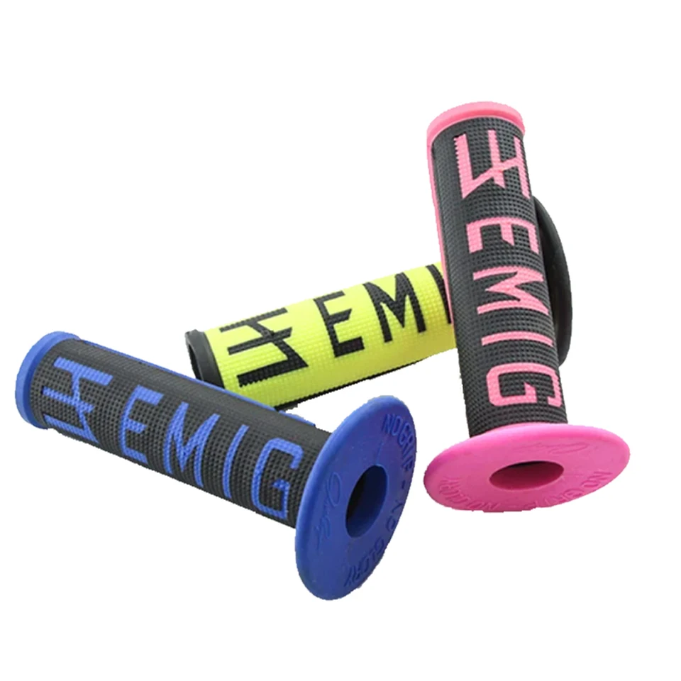 Poignées De Guidon Moto EMIG MX – Universelles, Caoutchouc, Pour Dirt Pit Bike GP