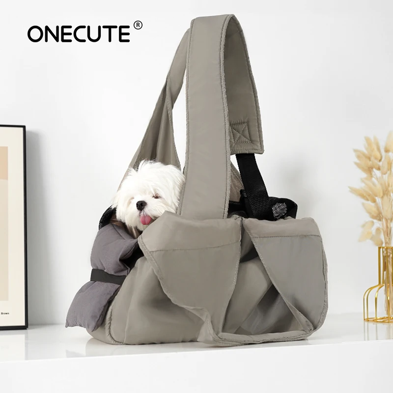 Onecut Pet Strap Shoulder Bag pet carrier bag pet accessories pet carrying bag pet backpack pet supplies Dog Outdoor Travel Accessories Handbag External Transport Basket