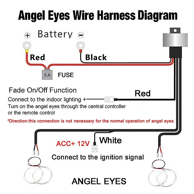 4Pcs For Mazda 3 MPS Speed Axela Mazda3 Super Bright LED Angel Eyes Halo Rings C