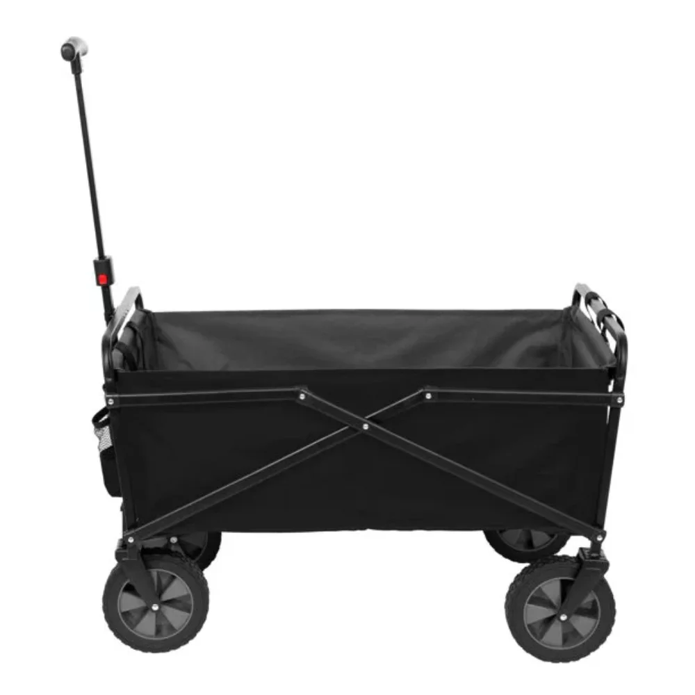 

Seina Compact Outdoor Folding Utility Wagon, Black Beach Wagon Wagon Cart Beach Cart Folding Wagon 29.50 X 17.90 X 18.50 In