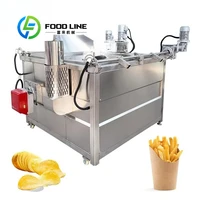Prix usine Machine à frire électronique commerciale friteuse pomme de terre friteuse électrique forme ronde 4