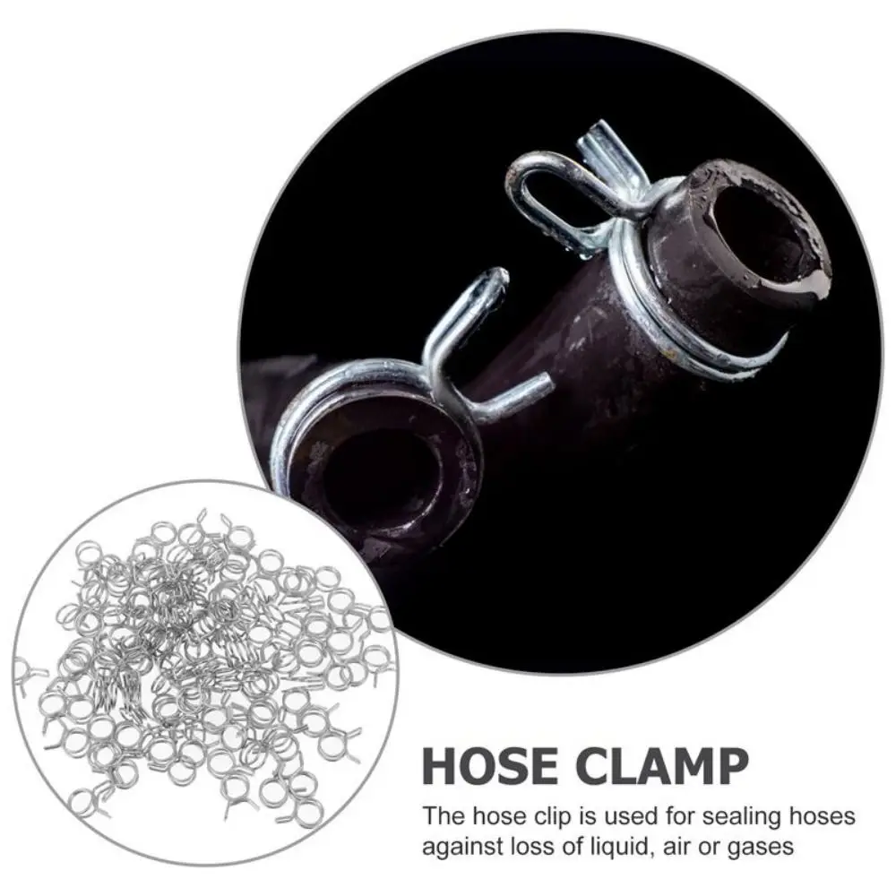 10Pcs/set Hose Clamp 5mm-30mm Fuel Line Hose Tubing Spring Clips Clamps Stainless Steel Sealing Pipe Tube Clips Kit Hardware buckle clamp furniture hardware