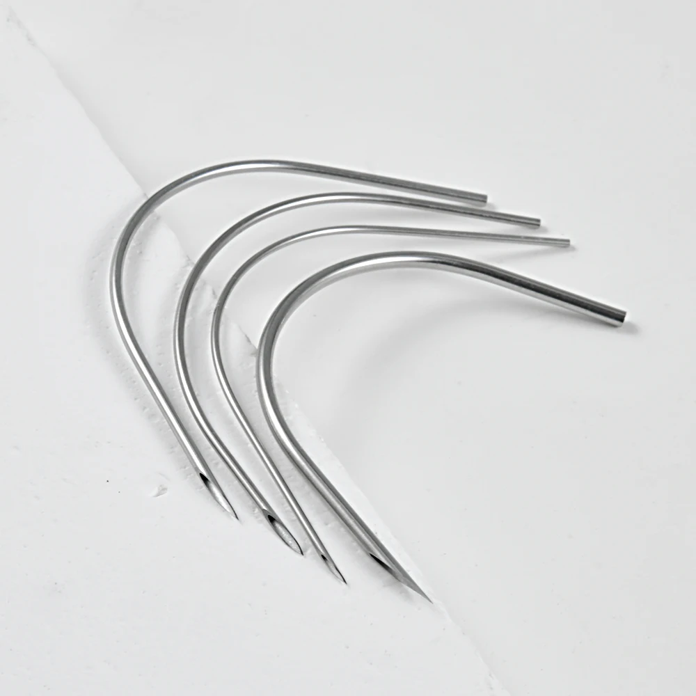 Navel Piercing Tool 10pcs/Lot Curved Needle With Disposable Sterile Package Surgical Steel Belly Button Rings