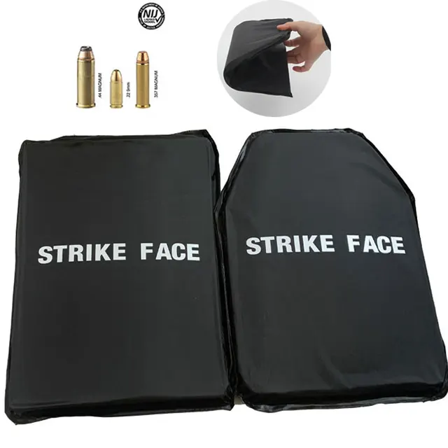 NIJ IIIA 3A Level Soft Uhmwpe Bulletproof Plate Ballistic Tactical Vest Bulletproof Backpack Ballistic Panel Plates 10x12in 1