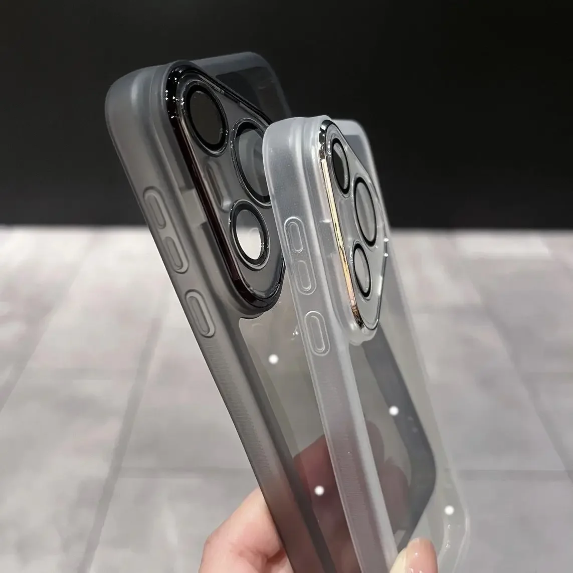 Candy Color Soft TPU Shockproof Case with Clear Camera Lens Protection Film