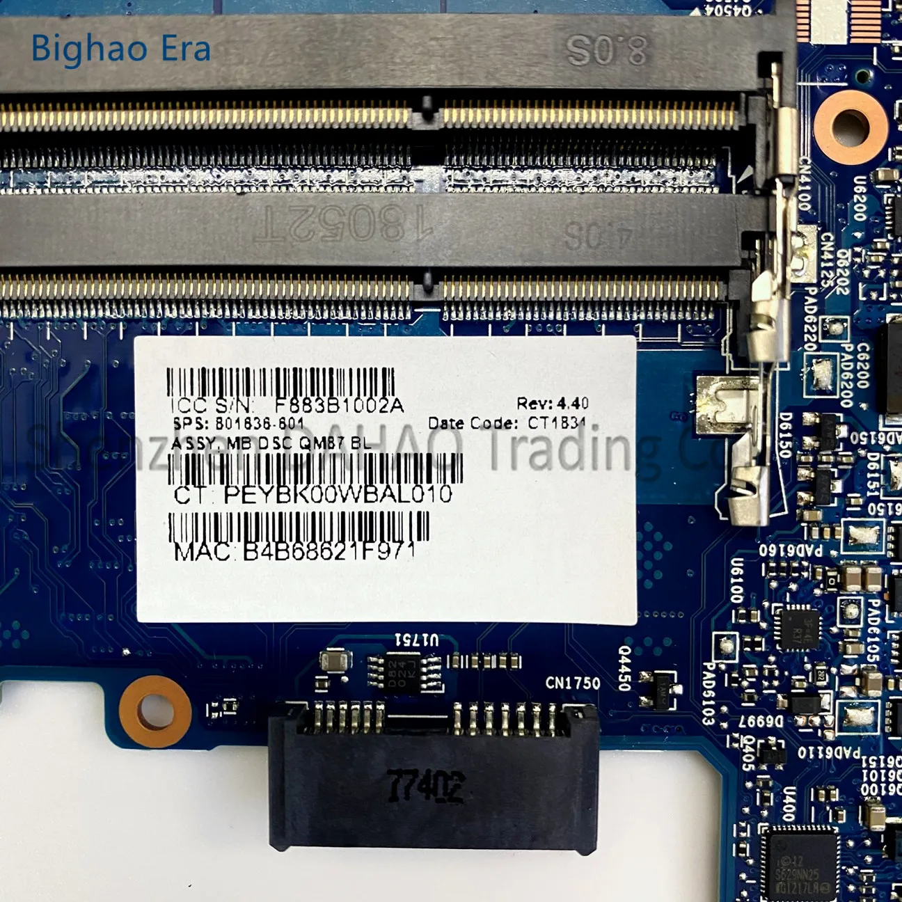 para hp Probook 640 g1 650 g1 Placa-mãe Portátil com Hm86 Hd8750m 1gb-gpu 6050a2566401-mb-a04 744018001 744018601 801636-601 - Imagem 2