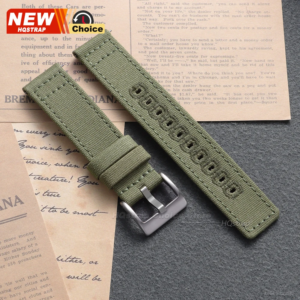 Universal Nylon Canvas Quick Release Watch Strap - Versatile and Stylish Wristband