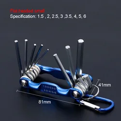 Compact Multi - Functional Folding Hex Wrench Tool Set (Small Hexagon Wrench)
