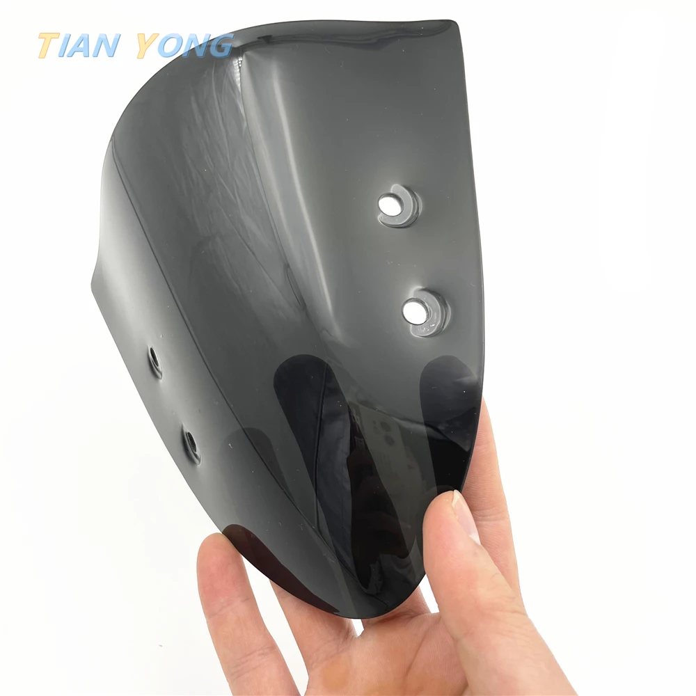Fit ER6N Windscreen Accessories Smoke Black High Quality Windshield For