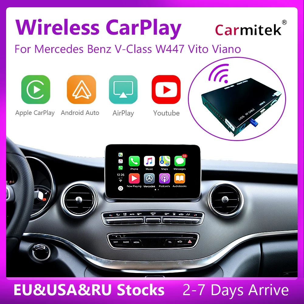 Wireless CarPlay for Mercedes Benz V Class W447 2014 2018 Vito Viano