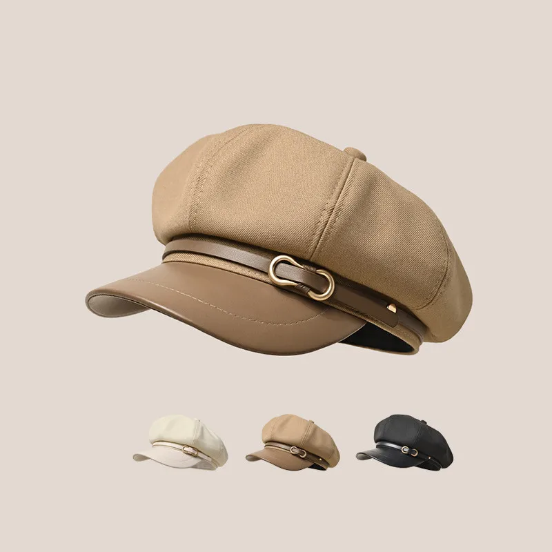 

Women's Beret Newsboy Wool Hats Winter Cabbie Caps Panel Visor Paperboy Hats Ivy Irish Painter Cap Warm Knitted Hat Accessories