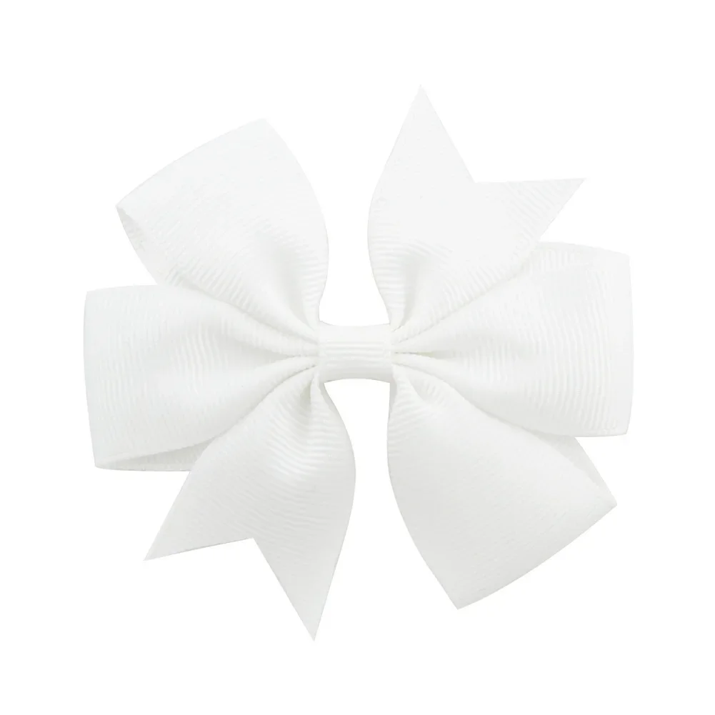 Vibrant Solid Grosgrain Ribbon Hair Bows for Girls - Boutique Hair Clips & Accessories