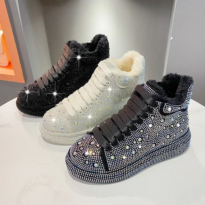 Fashion Sneakers Women Trend Autumn and Winter Platform Lace