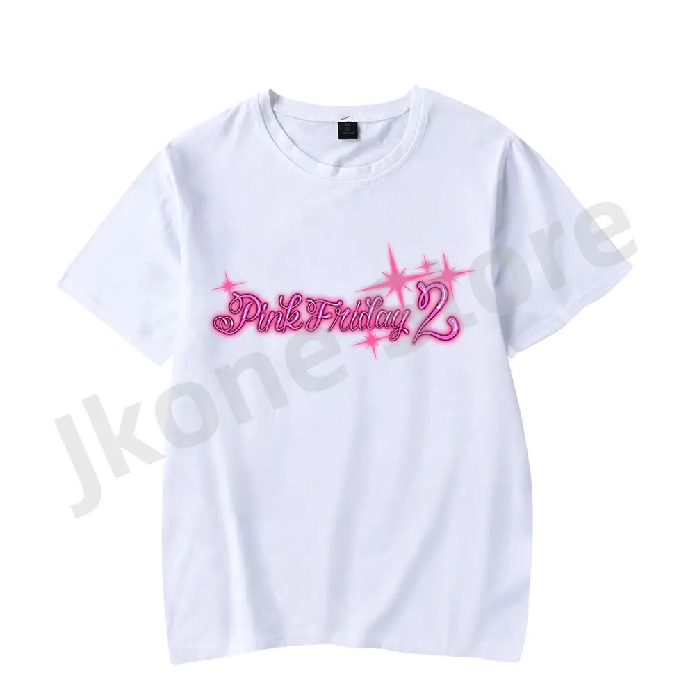 Nicki Minaj Pink Friday 2 Airbrush Tee Album Logo Merch Donna Uomo Moda Casual T-Shirt Top