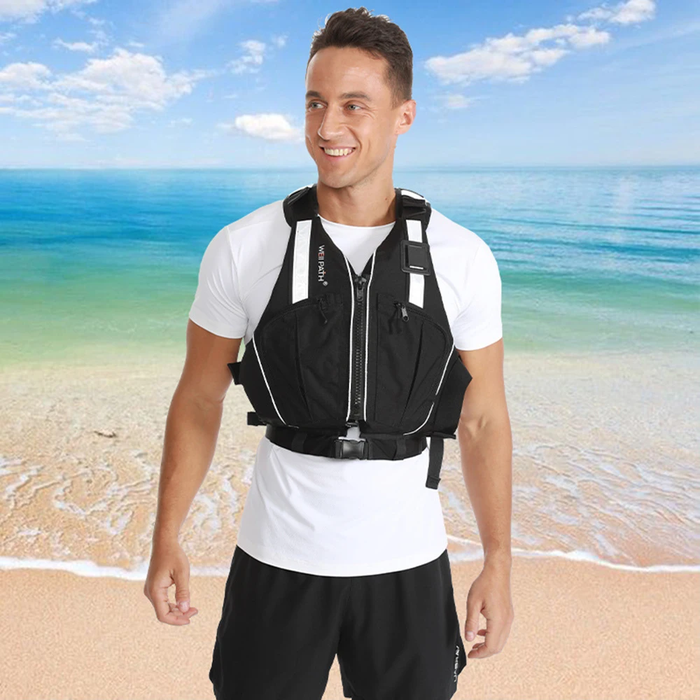 

New Professional Adult Life Jacket Swim Buoyancy Vest Water Sports Snorkeling Fishing Boating Rafting Surfing Safety Life Jacket